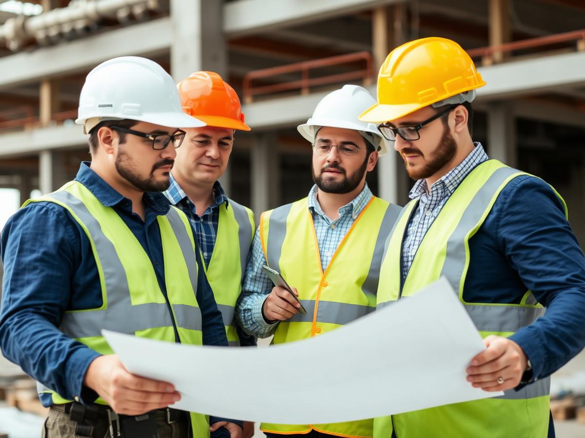 Équipe Genitec sur un chantier
